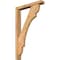 Ekena Millwork Olympic Block Smooth Bracket w/ Offset Brace, Western Red Cedar, 3 1/2"W x 20"D x 32"H BKT0402X20X32OLY05SWR - alternate 1